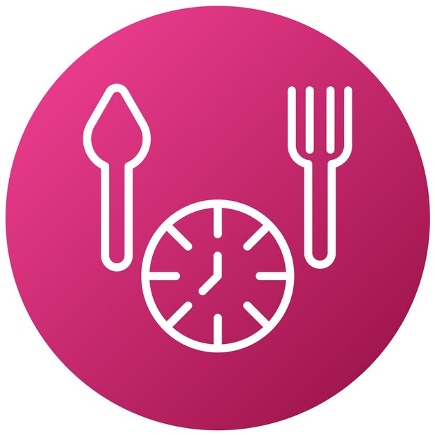 a clock with a clock and a fork on it