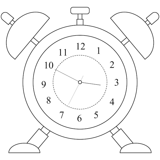 A clock with the numbers 1 and 2 on it