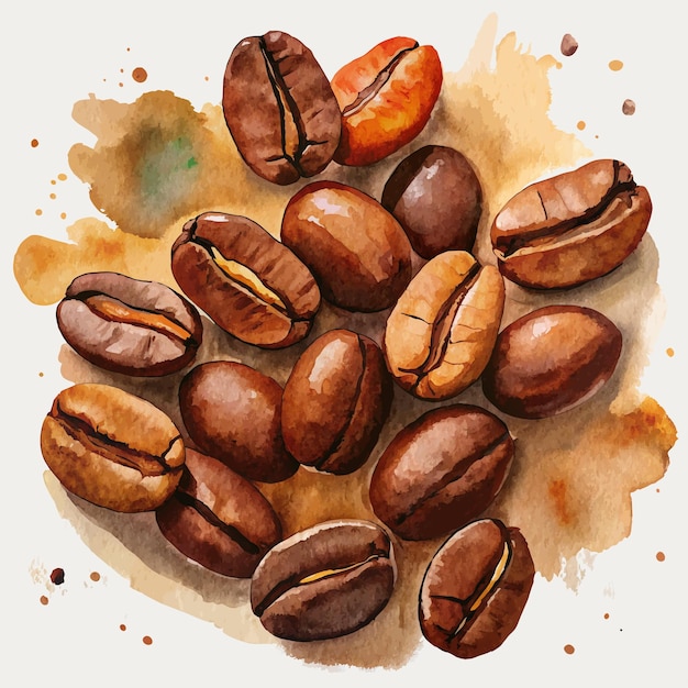 Близкий взгляд на кофейные зерна Концепция свежести и естественной красоты