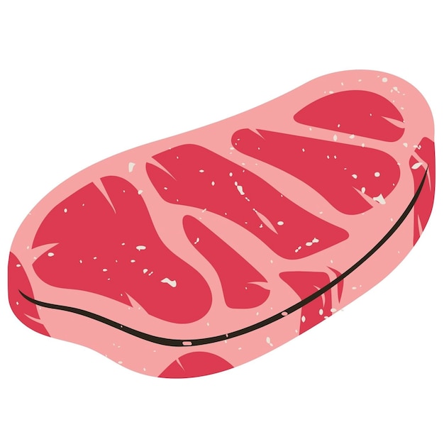 a close up of a piece of meat on a white background