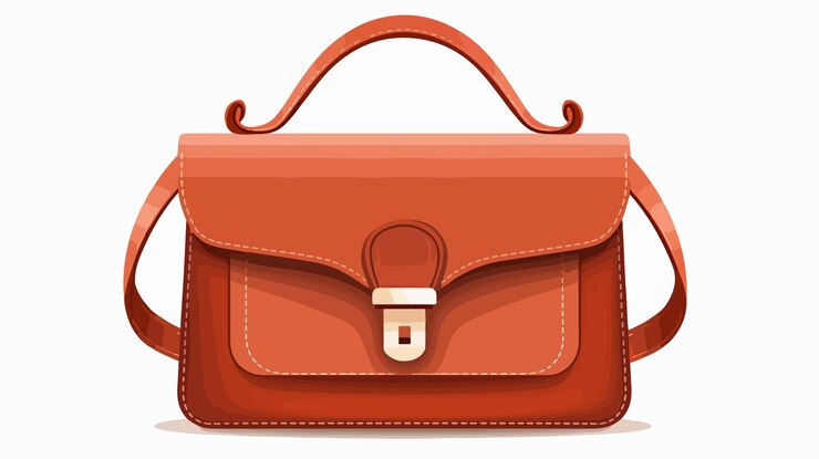 Vector close up simple design handbag stock vector