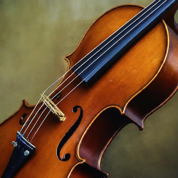 Vector close up of violin close up of violin