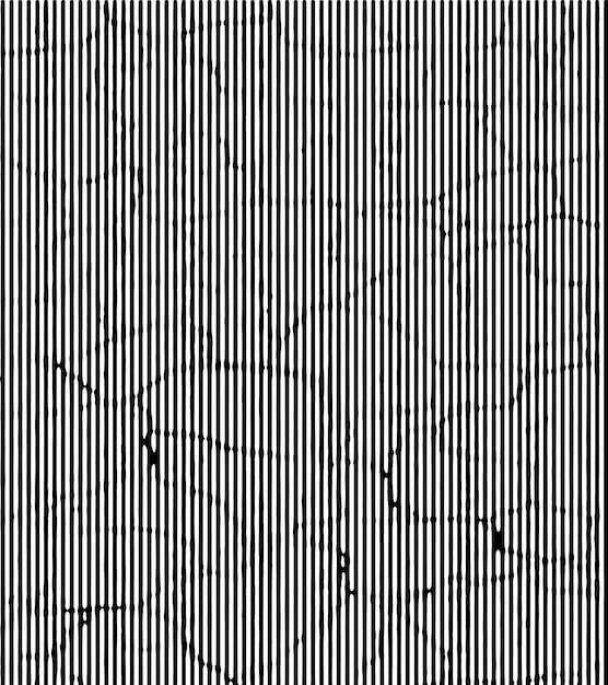真ん中のグランジエフェクトラインにいくつかの穴がある白い背景のクローズアップ