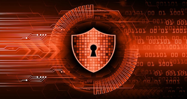 デジタルバックグラウンドサイバーセキュリティの南京錠を閉じました