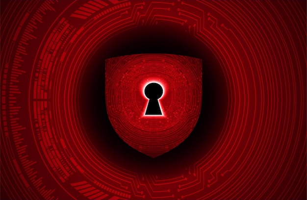 Закрытый замок на цифровом фоне кибербезопасности