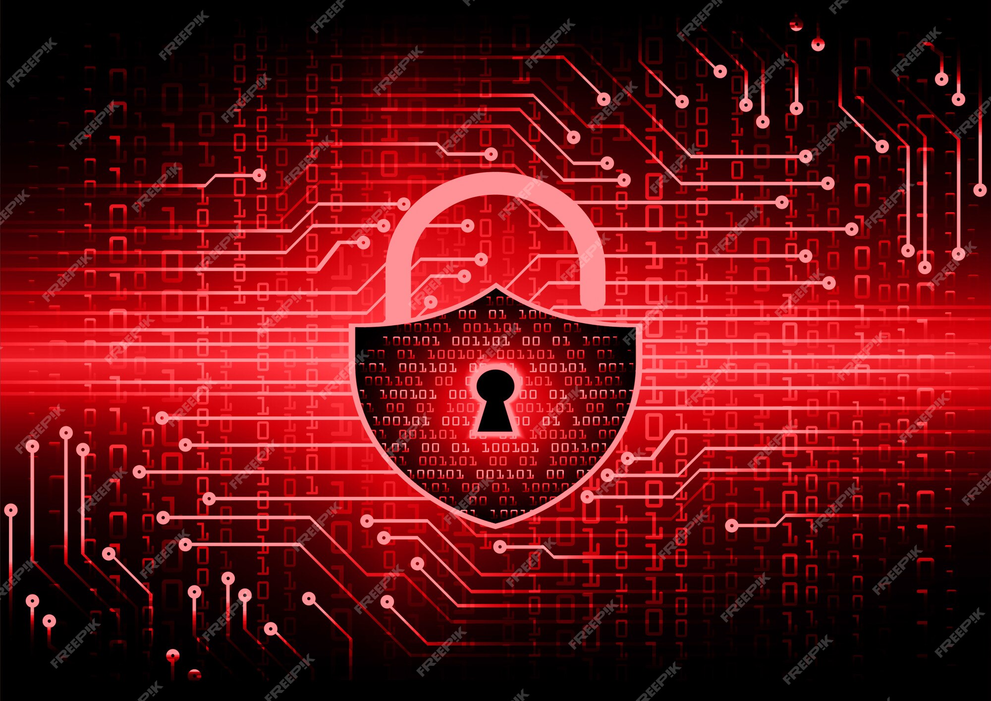 Premium Vector | Closed padlock on digital background, cyber security Premium Vector | Closed padlock on digital background, cyber security