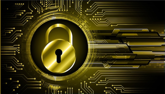 디지털 배경 사이버 보안에 닫힌 자물쇠