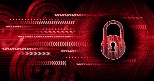 디지털 배경, 사이버 보안에 닫힌 자물쇠