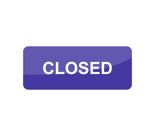 Closed sign