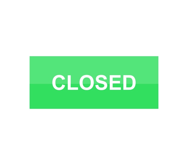 Closed sign