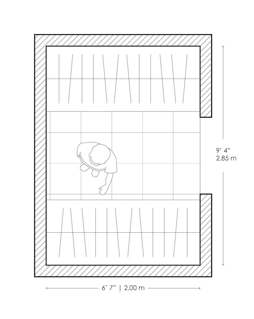 Vector closet layout