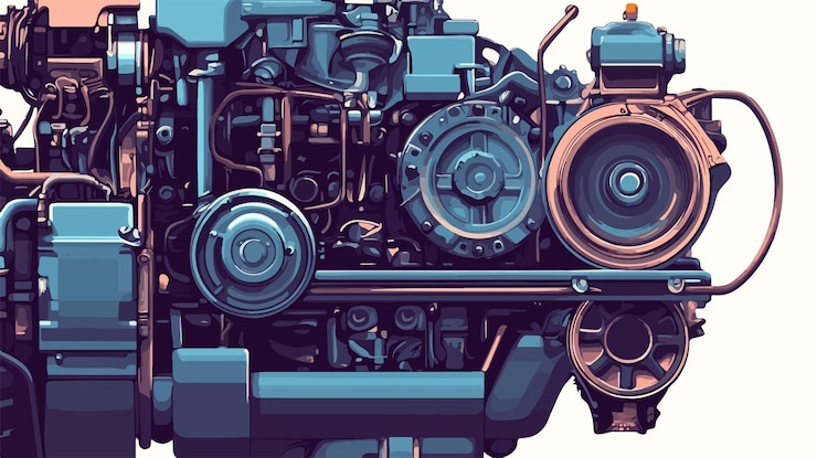 Vector closeup of new modern industrial metal background
