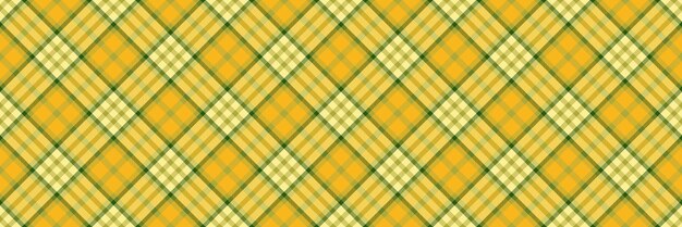 Closeup pattern plaid vector variation fabric check seamless fit textile texture background tartan in yellow and amber colors