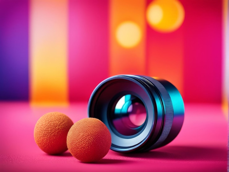 Vector a closeup shot of beautiful colorful macaroons on wooden surface with blurred background close