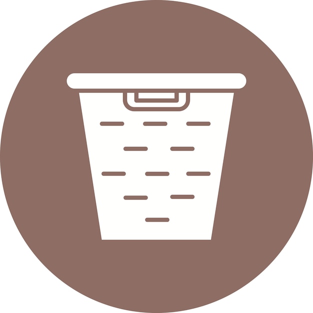 Икона векторной корзины одежды может быть использована для весеннего набора икон