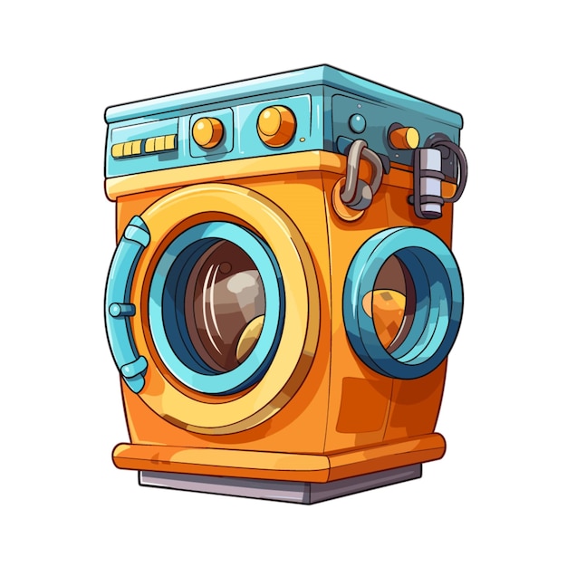 Clothes dryer vector on white background