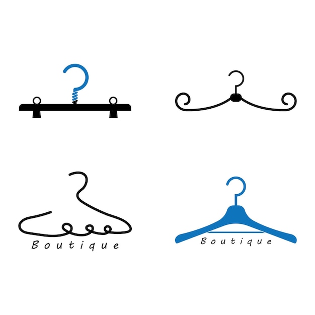 Clothes hanger Hanger icon vector isolated on white background