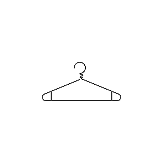 Clothes hanger Hanger icon vector isolated on white background