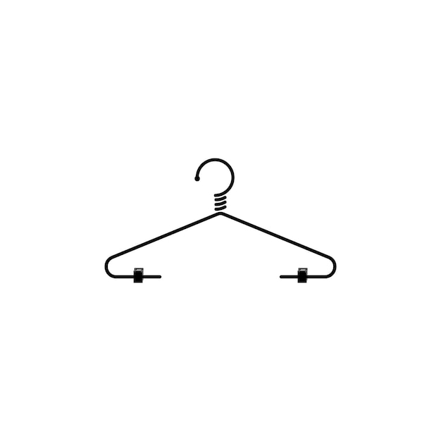 Clothes hanger Hanger icon vector isolated on white background