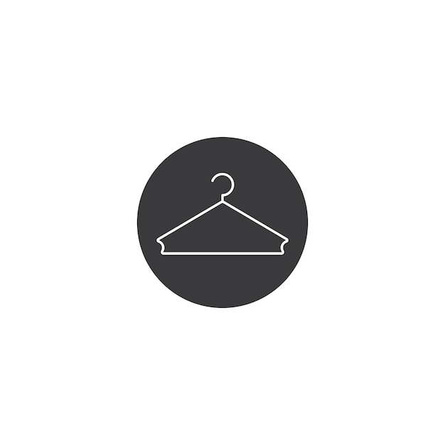 Clothes hanger Hanger icon vector isolated on white background