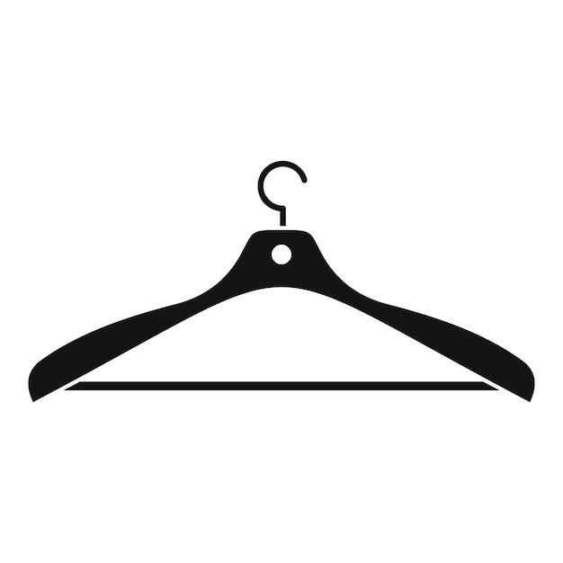 clothes hanger icon simple illustration of clothes hanger vector icon for web design isolated on white background