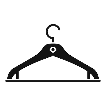 Clothes Hanger Vector Icon Hanger Isolated Vector Illustration On