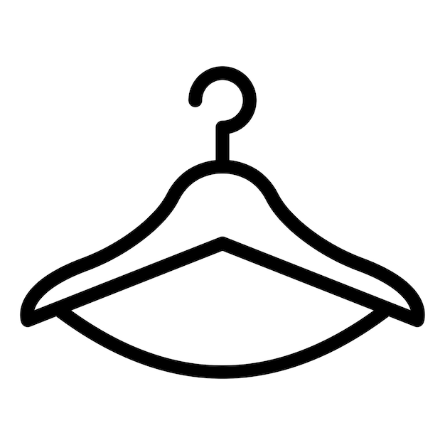 Vector clothes hanger icon style