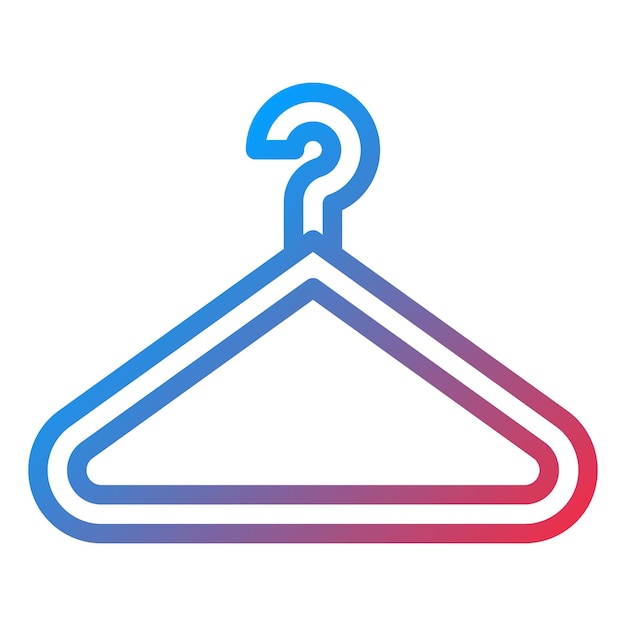 Vector clothes hanger icon style