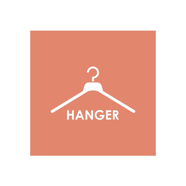 Vector clothes hanger logo