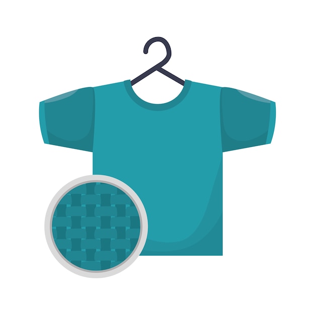 Vector clothes in laundry icon