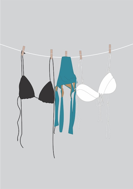 clothes line clothes line vector clothes illustration