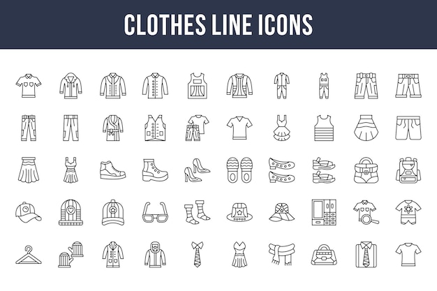 Clothes Line Icons