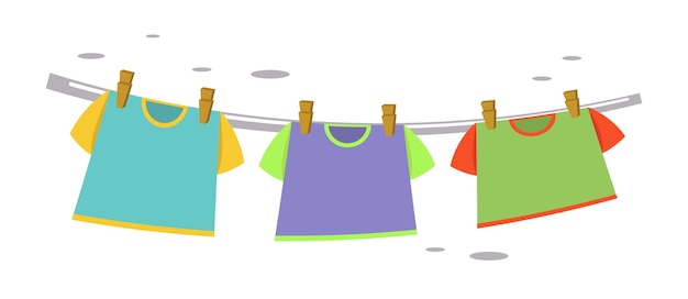 Clothes line vector