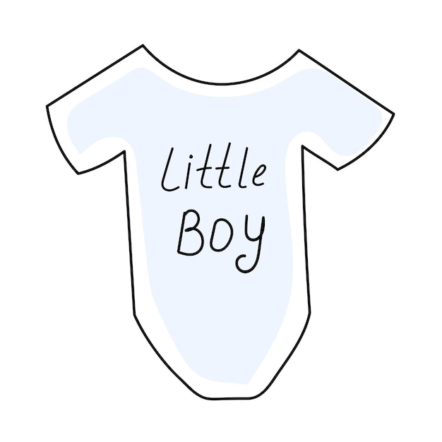 Vector clothes for newborn baby boy