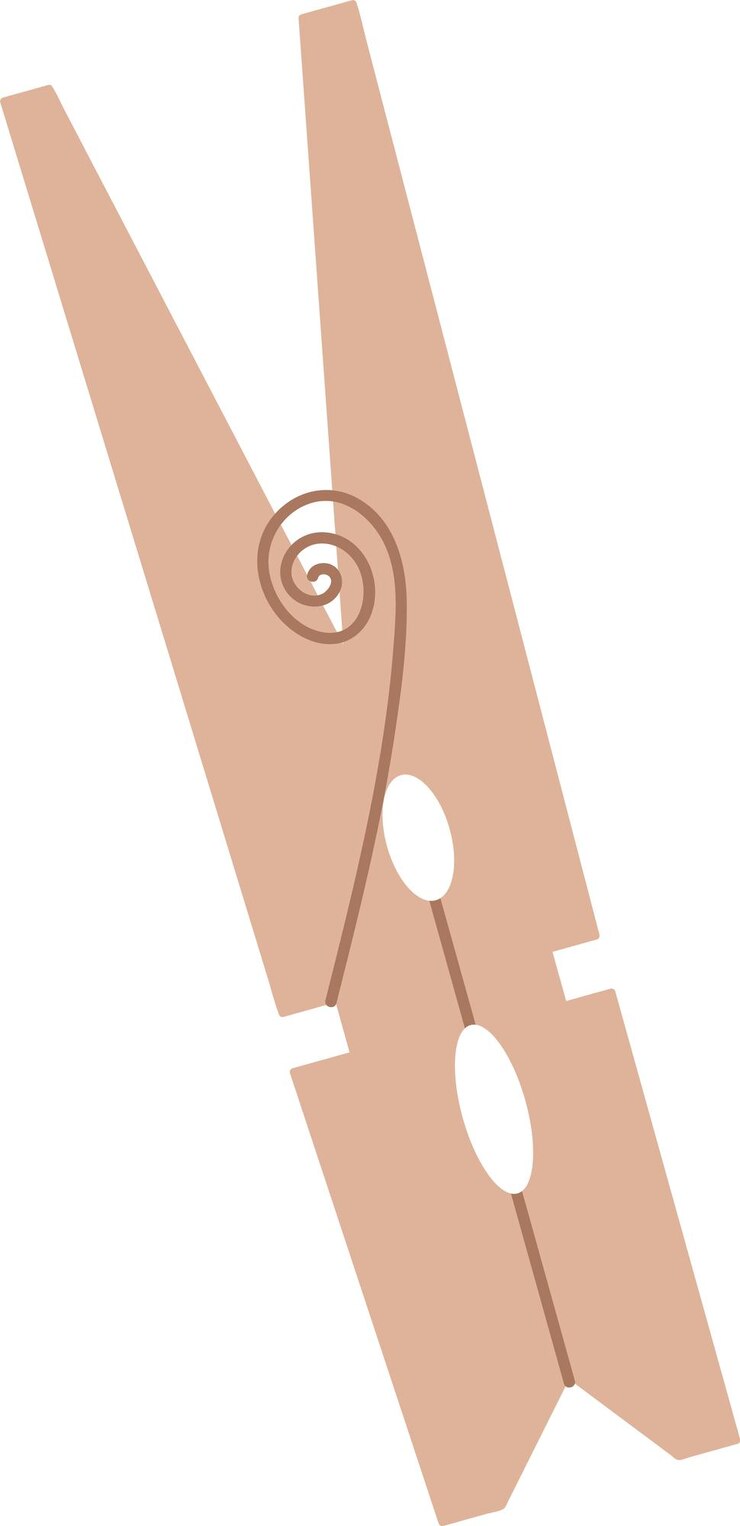 Vector clothes peg clothespin