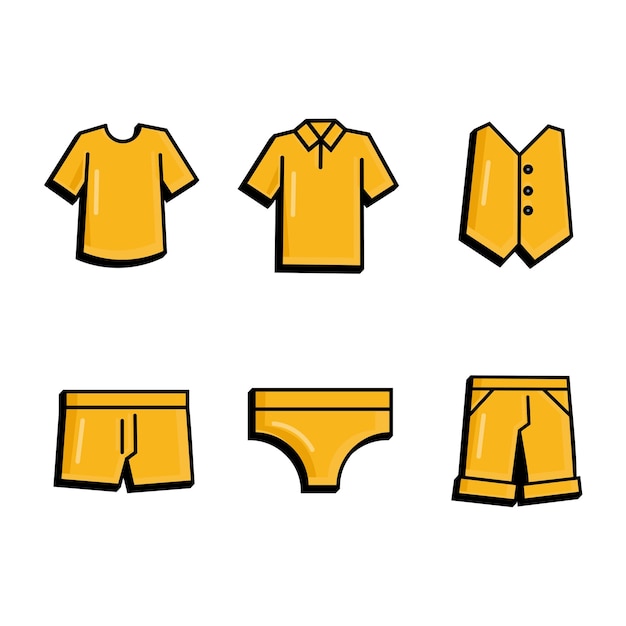 Clothes vector set design