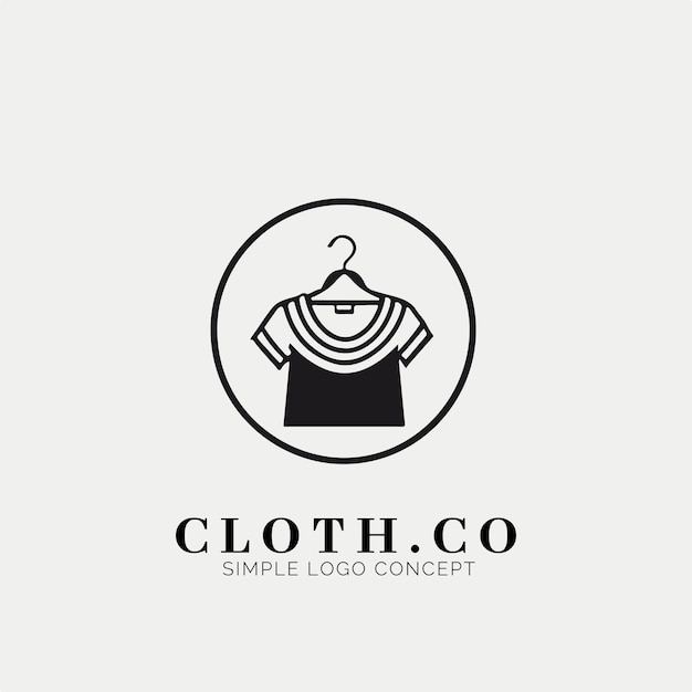 Vector clothing boutique logo concept for company and branding