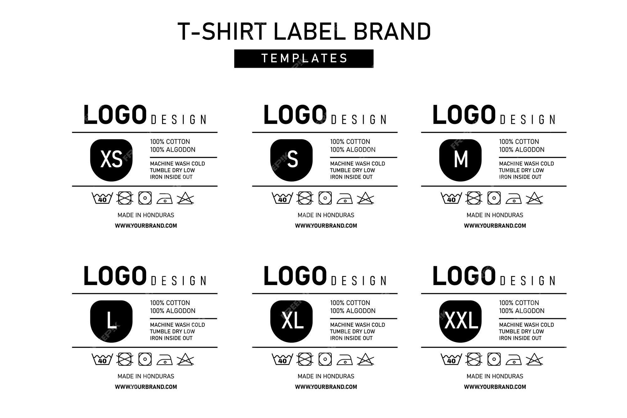 Premium Vector | Clothing neck label tag concept no border vector design