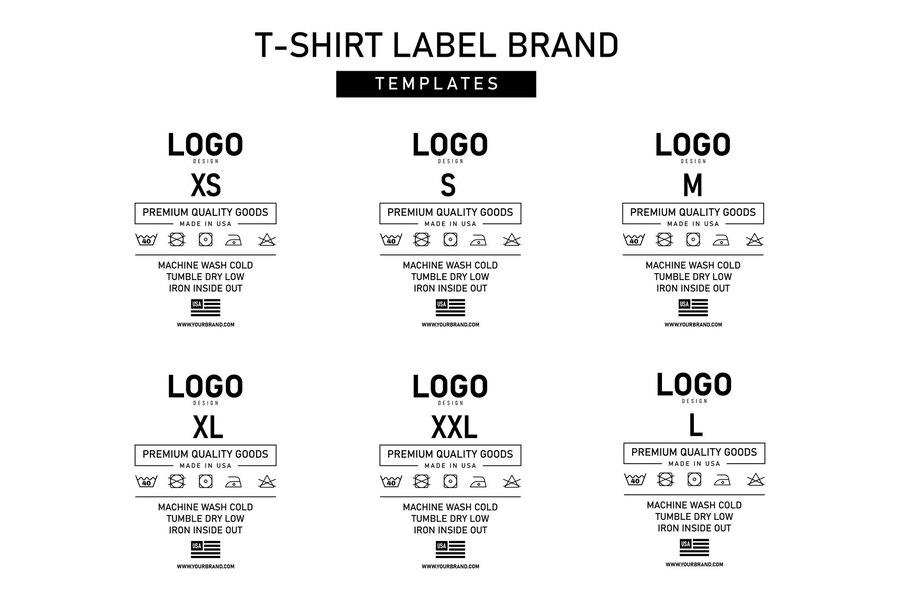 Premium Vector | Clothing neck label tag concept no border vector design