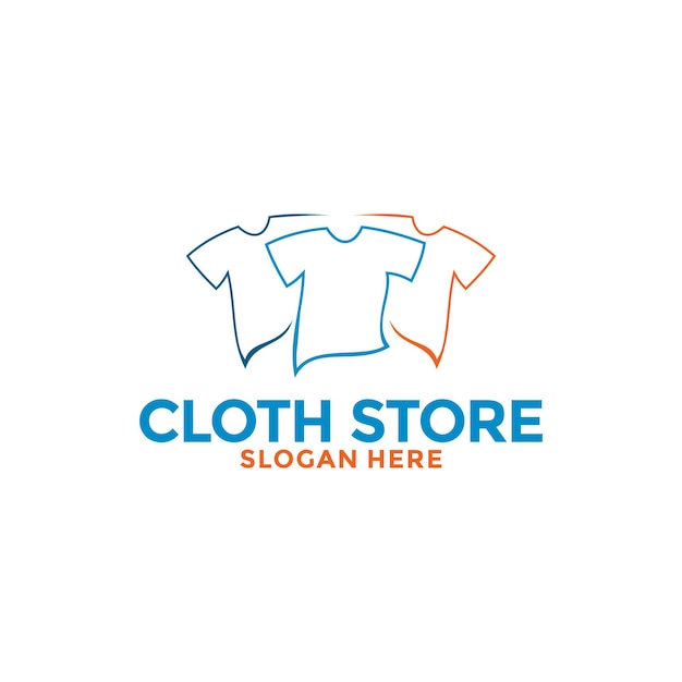 clothing store logo design inspiration cloth shop logo vector template