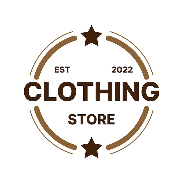 Clothing store logo design inspiration vector illustration