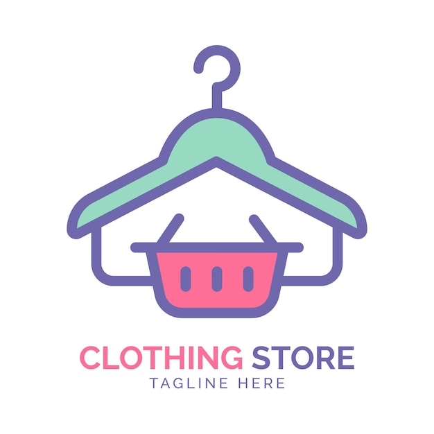 Vector clothing store logo vector