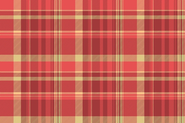 clothing tartan pattern seamless valentine textile background fabric cut out texture plaid check vector in red and orange colors
