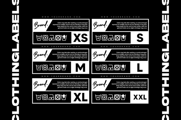 Vector clothing tshirt label vector tag template design