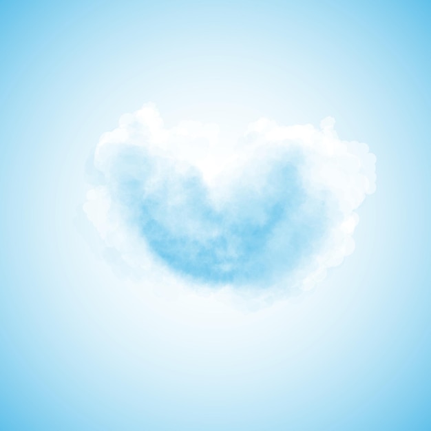 Cloud achtergrond creatieve stijl illustratie