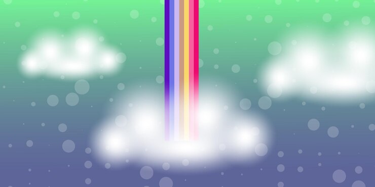 Vector cloud aesthetic images