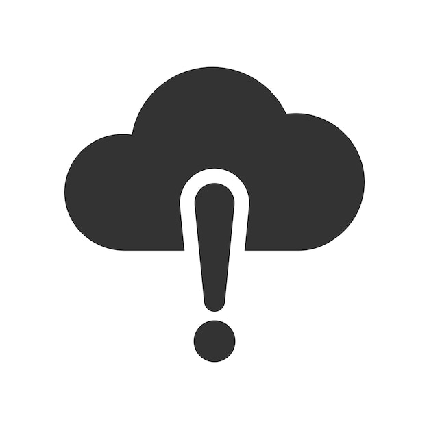 Cloud alert icon