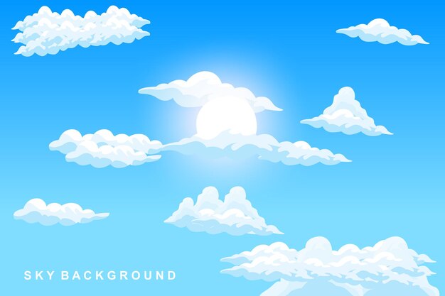 Cloud Background Design Sky Landscape Illustration Decoration Vector Banners And Posters