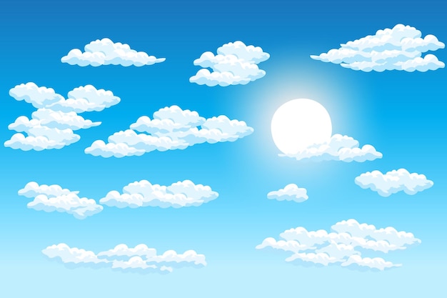 Cloud Background Design Sky Landscape Illustration Decoration Vector Banners And Posters