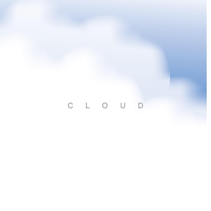 Vector 雲の背景 ベクトルアイコンのイラストデザインのテンプレート